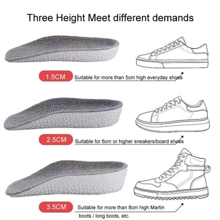 Cashmere Boost Height Increased  Half Insoles Warm Insoles Reluova