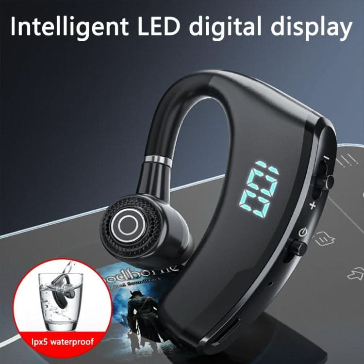 V19S Wireless Bluetooth Headset Digital Display With Charging Bin Mobile Power Function