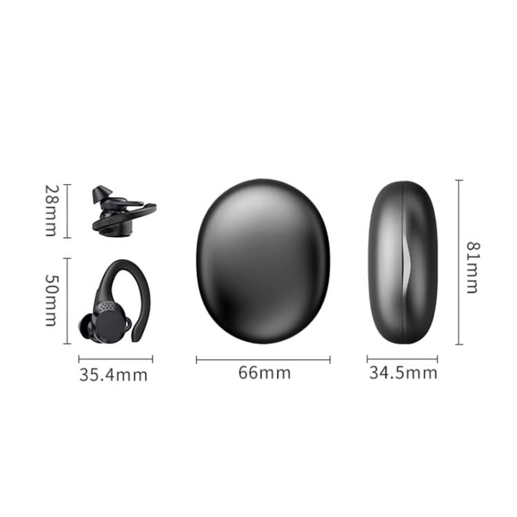 AX9 Noise Reduction Digital Display With Charging Bin Bluetooth Headset