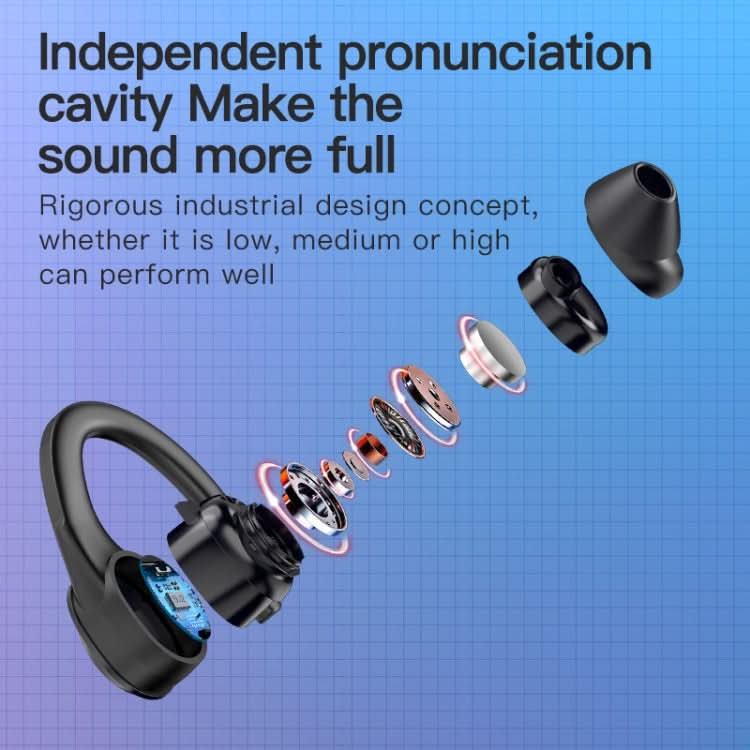 AX9 Noise Reduction Digital Display With Charging Bin Bluetooth Headset