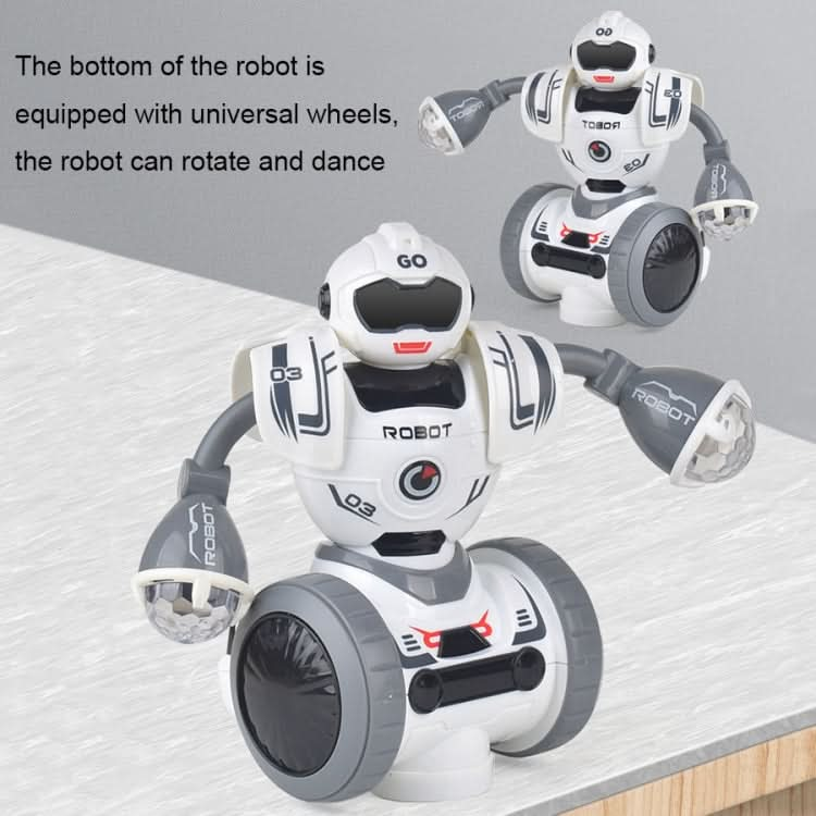 Intelligent Early Education Sound and Light Mechanical Robot Toys Reluova