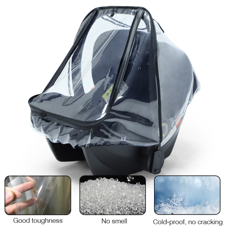 Baby Safety Seat Rain Cover Transparent EVA Stroller Baby Carriage Rain Cover My Store