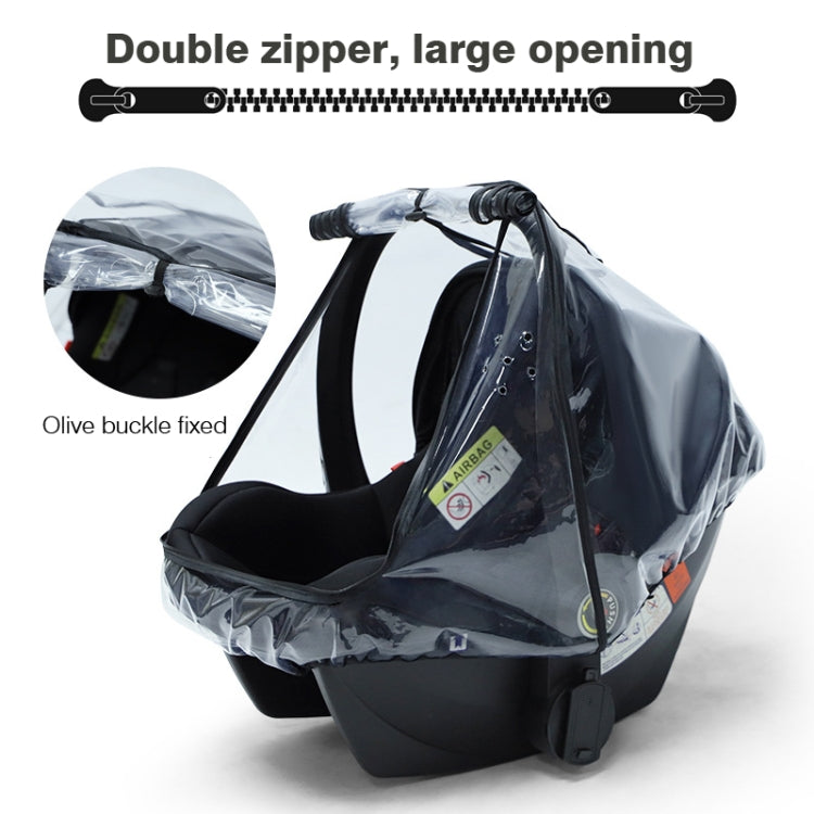 Baby Safety Seat Rain Cover Transparent EVA Stroller Baby Carriage Rain Cover My Store