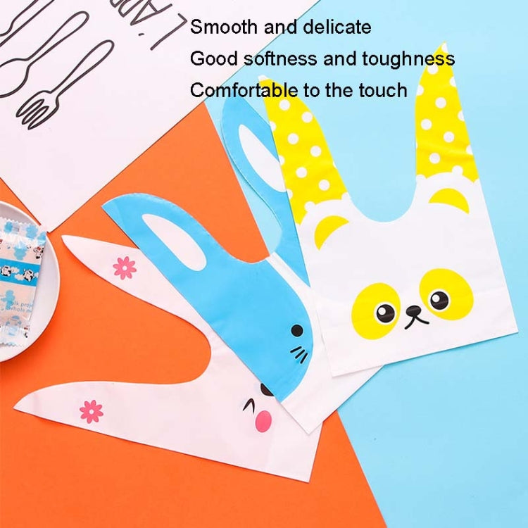 1bag Cartoon Rabbit Ears Gift Packaging Bags Candy Baking Snowflake Cookies Bags