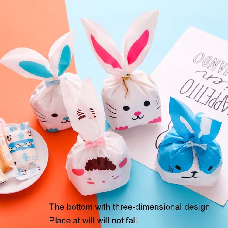 1bag Cartoon Rabbit Ears Gift Packaging Bags Candy Baking Snowflake Cookies Bags