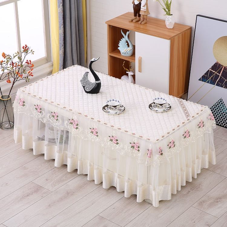 Simple Fabric Lace Rectangular Tablecloth, Series 2 My Store