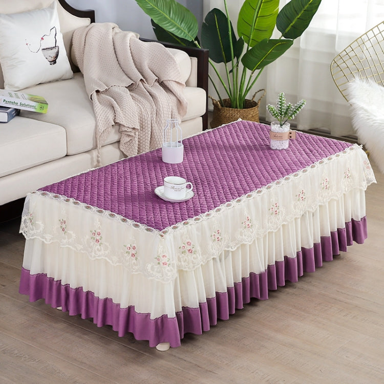 Simple Fabric Lace Rectangular Tablecloth, Series 2 My Store