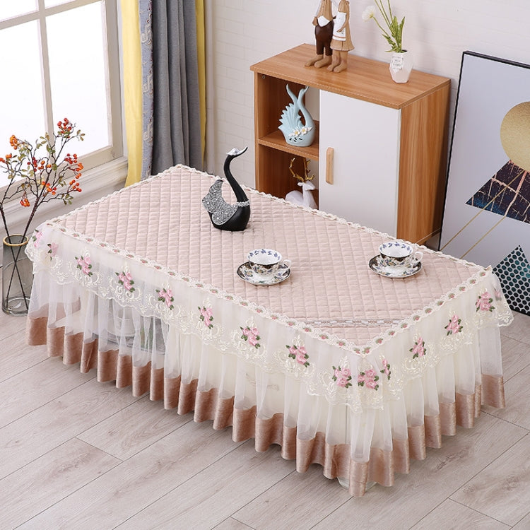 Simple Fabric Lace Rectangular Tablecloth, Series 1 My Store