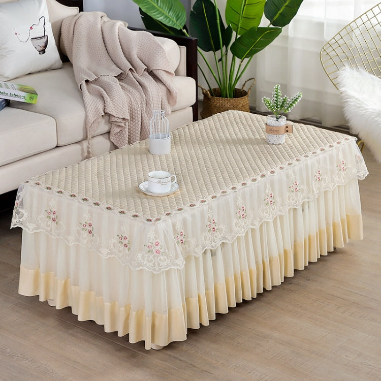 Simple Fabric Lace Rectangular Tablecloth, Series 4 My Store