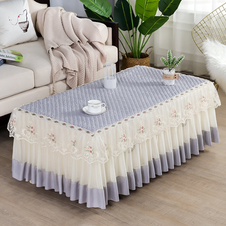 Simple Fabric Lace Rectangular Tablecloth, Series 4 My Store