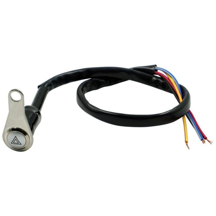 KG-057 Motorcycle Handlebar LED Self-lock Metal Button Dual Flash Switch With Light Ring ÎҵÄÉ̵ê