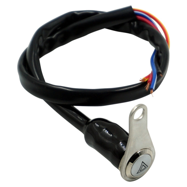 KG-057 Motorcycle Handlebar LED Self-lock Metal Button Dual Flash Switch With Light Ring ÎҵÄÉ̵ê