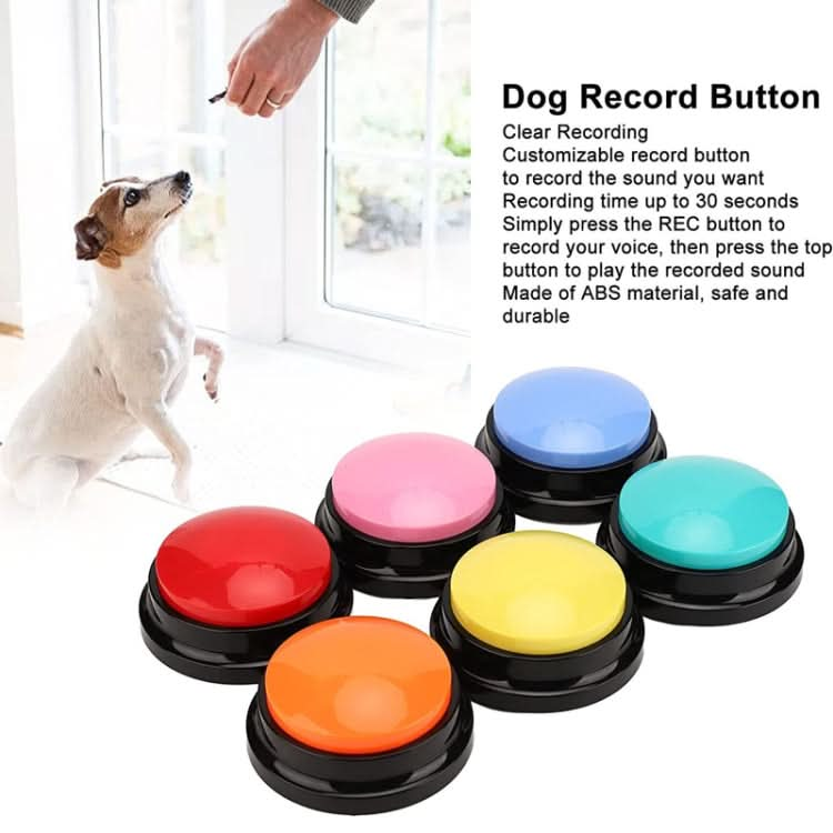 Pet Communication Button Dog Vocal Box Recording Vocalizer, Style: Recording Model - Reluova