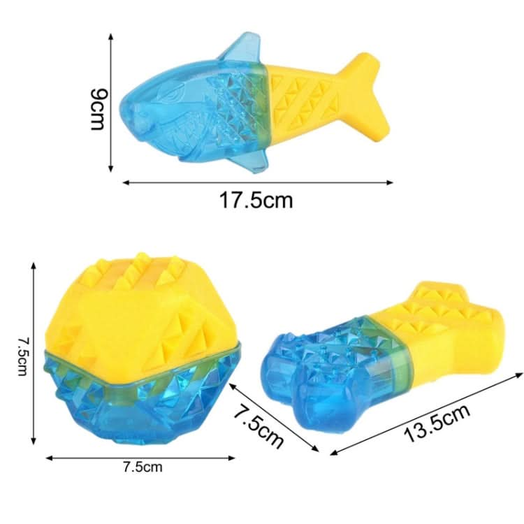 2pcs  Frozen Bone Toys Pet Dog Teeth Grinding TPR Toys, Specification: Ball-Reluova