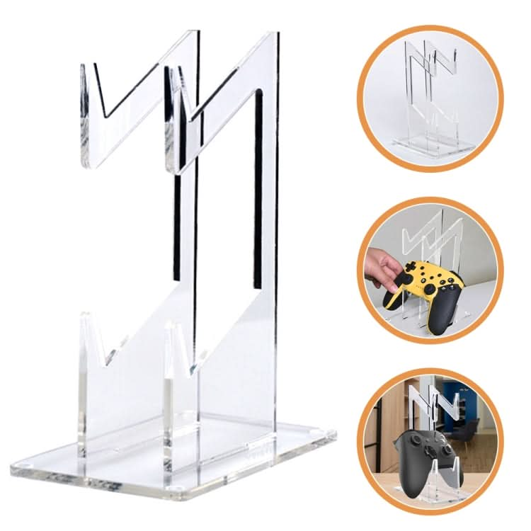 Acrylic Double Layer Game Handle Storage Bracket for PS4/ PS5/PS3 Reluova