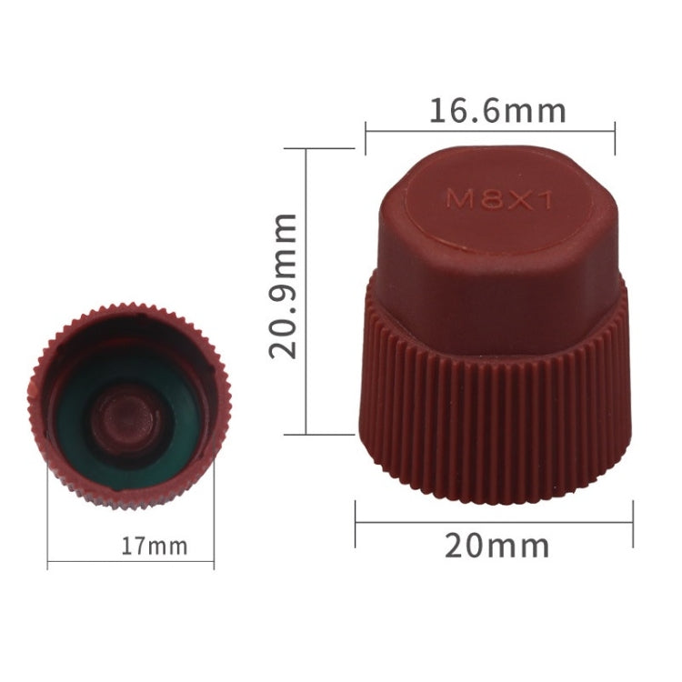 20pcs Automobile Air Conditioning Valve Plastic Dust Cap