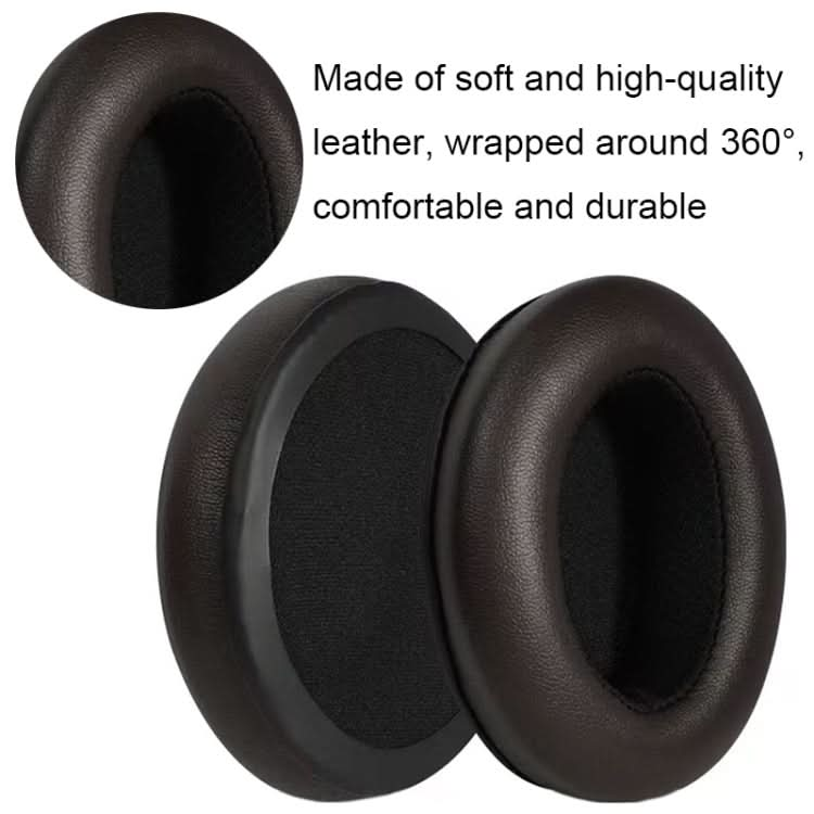 For Sennheiser Momentum 2pcs Soft Comfortable Headset Sponge Cover, Color: Black Protein