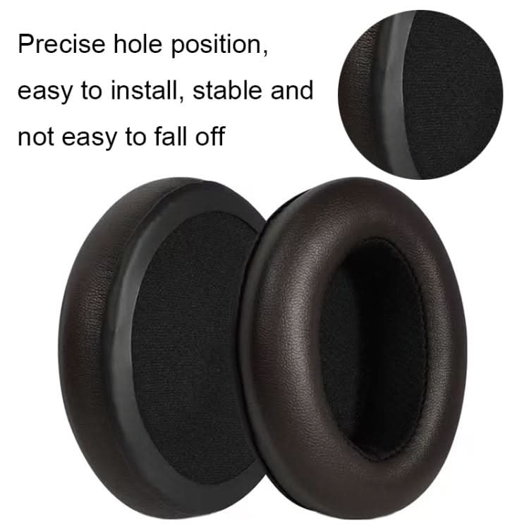 For Sennheiser Momentum 2pcs Soft Comfortable Headset Sponge Cover, Color: Black Protein