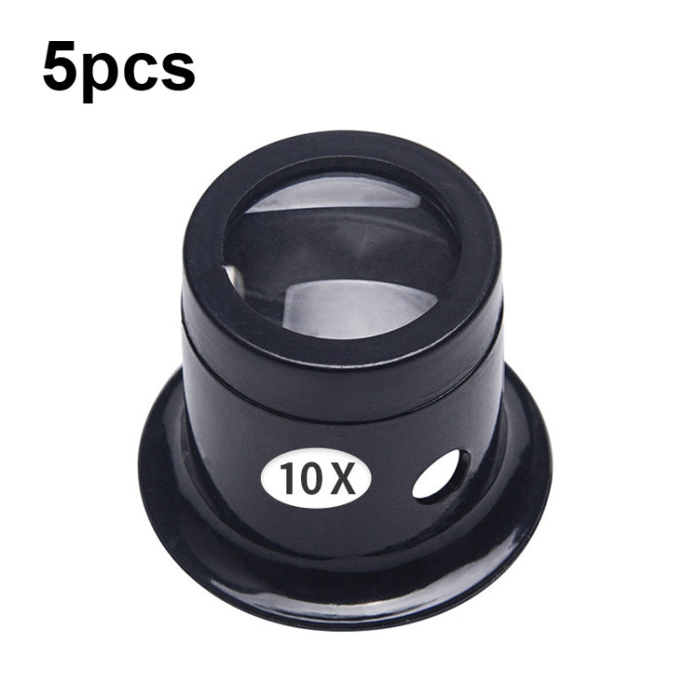 5pcs Eyepiece Magnifier Glass Lens Eyepiece Type Repair Magnifier, Times: Reluova