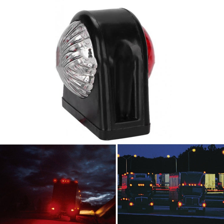 MK-249 10-30V 8LEDs Red And White Truck Round Side Light