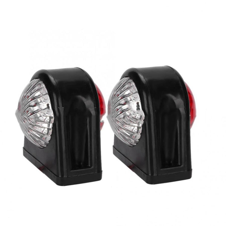 MK-249 10-30V 8LEDs Red And White Truck Round Side Light