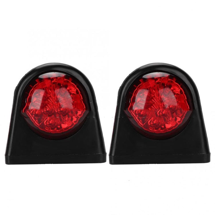 MK-249 10-30V 8LEDs Red And White Truck Round Side Light