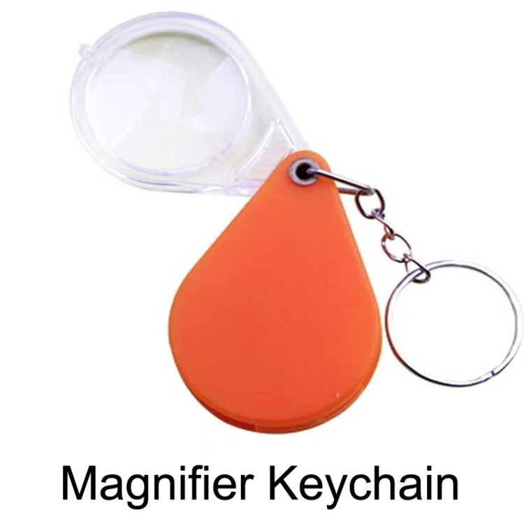 10pcs 10XFold Portable Home Students And Elderly People Hold HD Mini Magnifier Keychain