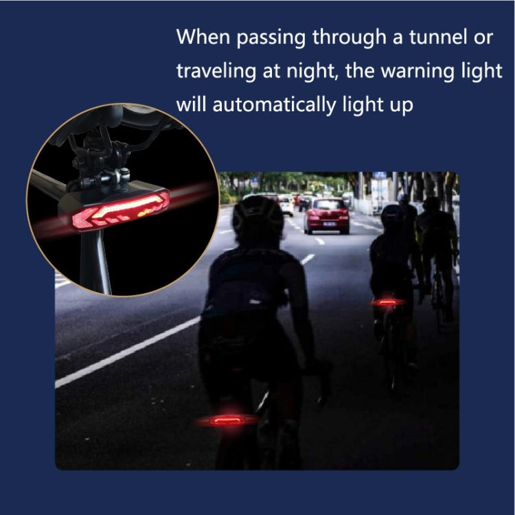 SF31 Bicycle Smart Brake Taillight USB Alerter Night Ride Ride Mountain Vehicle Turn LED Taillights Reluova