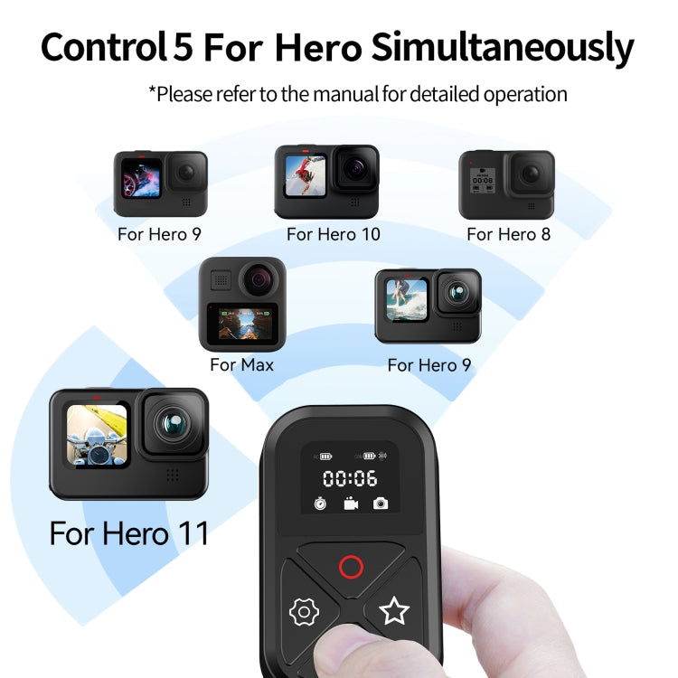 TELESIN T10 80m Bluetooth Remote Control  For GoPro Hero11 Black / HERO10 Black / HERO9 Black / HERO8 Black /Max My Store