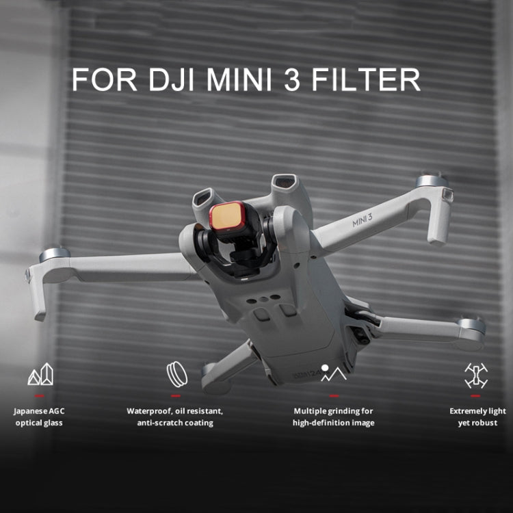 For DJI Mini 3 PGYTECH Filter Aluminum Alloy Drone Filter,Spec: