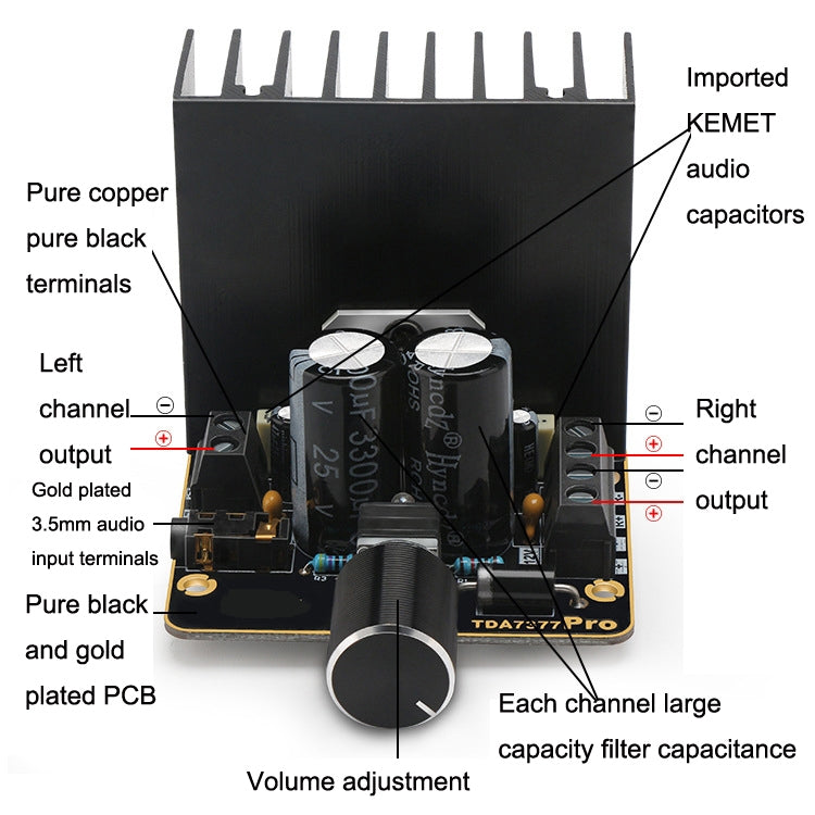 TDA7377 DIY Speaker Power Amplifier Module 12V Dual Channel Stereo 30Wx2 Car Power Amplifier Board My Store