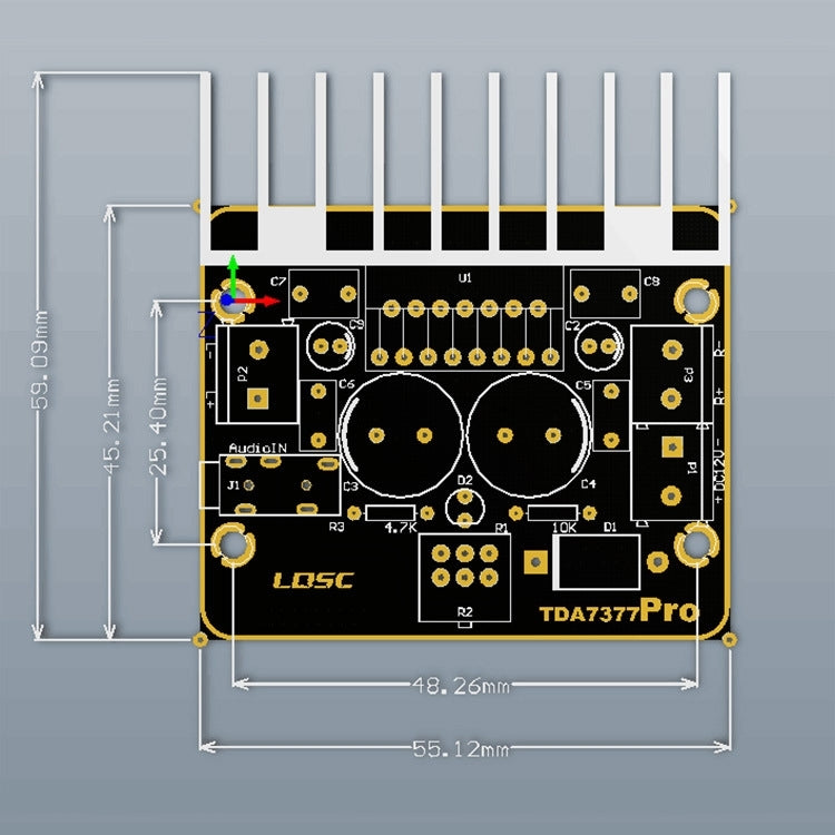 TDA7377 DIY Speaker Power Amplifier Module 12V Dual Channel Stereo 30Wx2 Car Power Amplifier Board My Store