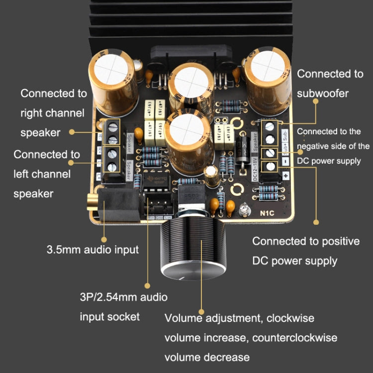 TDA7850 Amplifier Board 2.1 Channel 2x80W Car AB Type Amplifier Module DIY High Power 120W Bass My Store