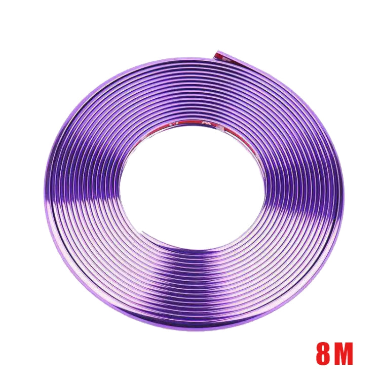 W12 8m/roll Car Universal Reflective Wheel Electroplating Decorative Strip ÎҵÄÉ̵ê