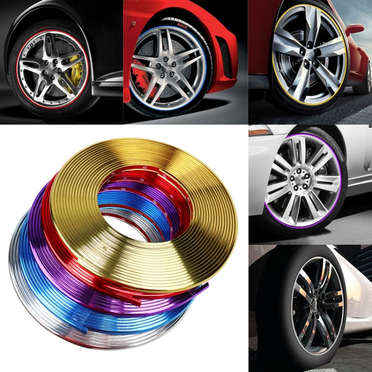 W12 8m/roll Car Universal Reflective Wheel Electroplating Decorative Strip ÎҵÄÉ̵ê