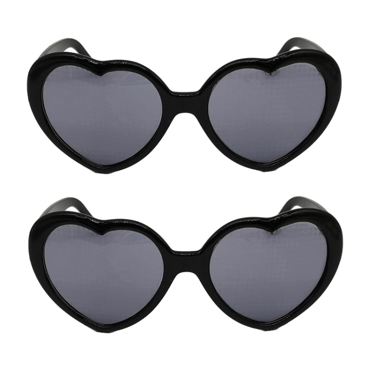 2pairs Love Glasses Light Change Love Sunglasses Reluova