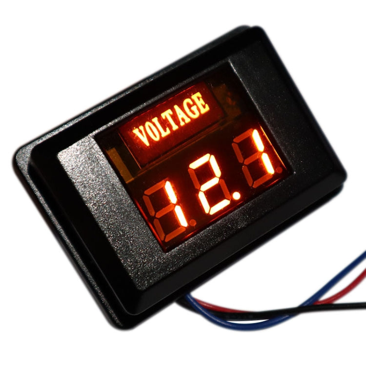 DES-2 Car Battery Voltage Meter DC LED Digital Display 12V Motorcycle RV Yacht Voltage Meter Detector Reluova