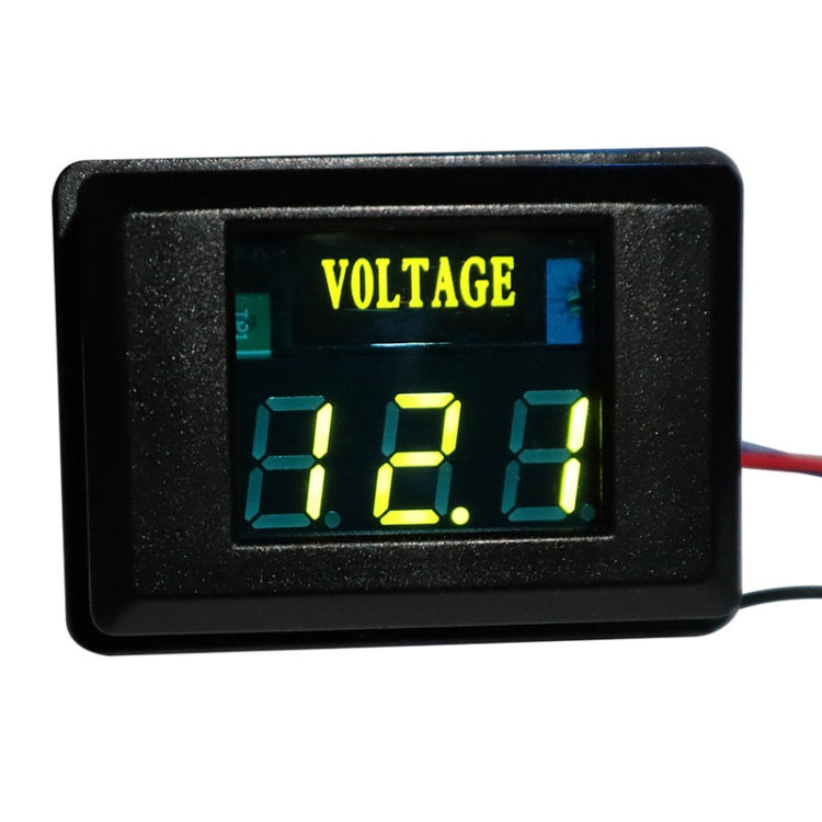 DES-2 Car Battery Voltage Meter DC LED Digital Display 12V Motorcycle RV Yacht Voltage Meter Detector Reluova