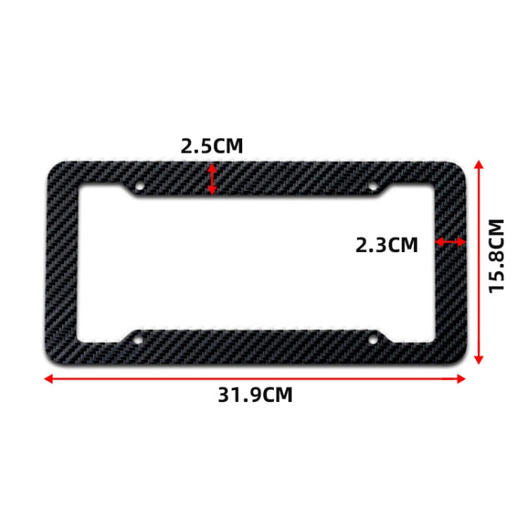 2pcs Carbon Fiber License Plate Frame Car Modification Supplies ÎҵÄÉ̵ê