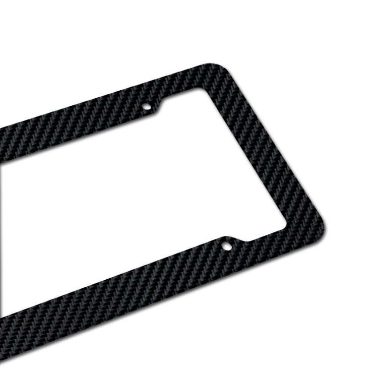 2pcs Carbon Fiber License Plate Frame Car Modification Supplies