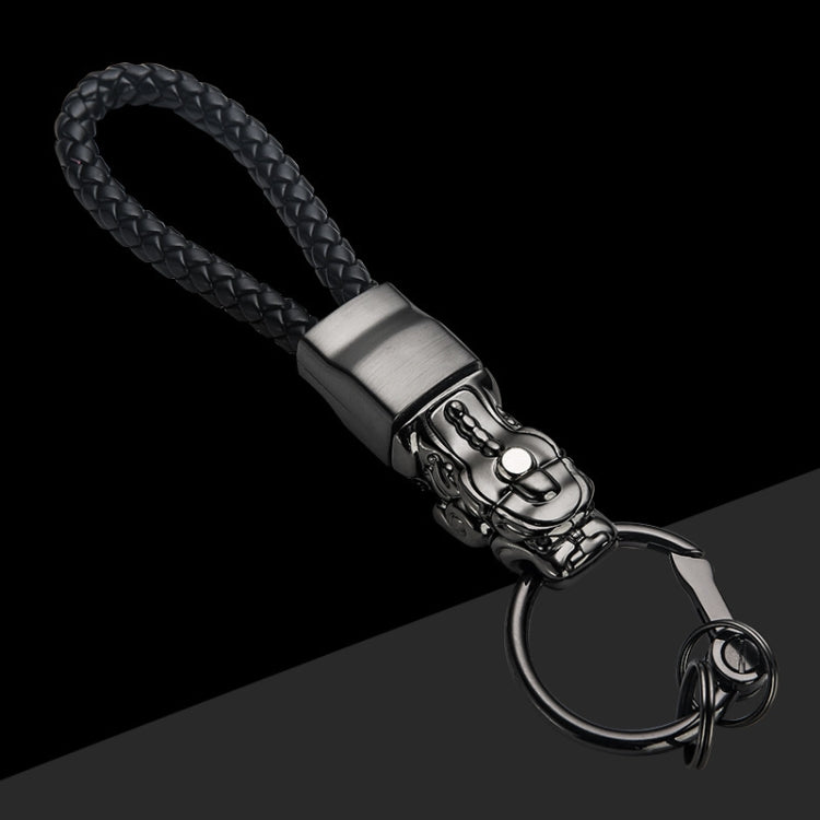 Braided Leather Rope Brave Troops Keychain With LED Light Metal Pendant ÎҵÄÉ̵ê