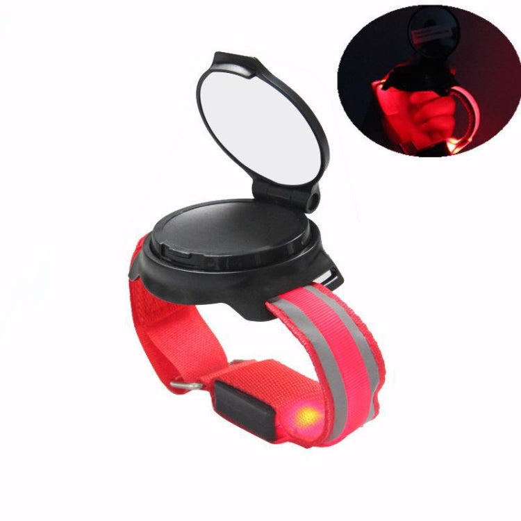 Bicycle 360-degree Rotating Rearview Mirror With Wrist Light Reluova