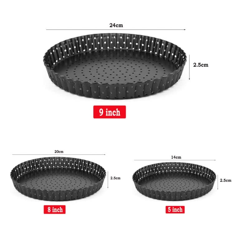 BM1075 Perforated Pizza Pan Kitchen Carbon Steel Non-stick Fruit Pie Mould Bakeware Reluova