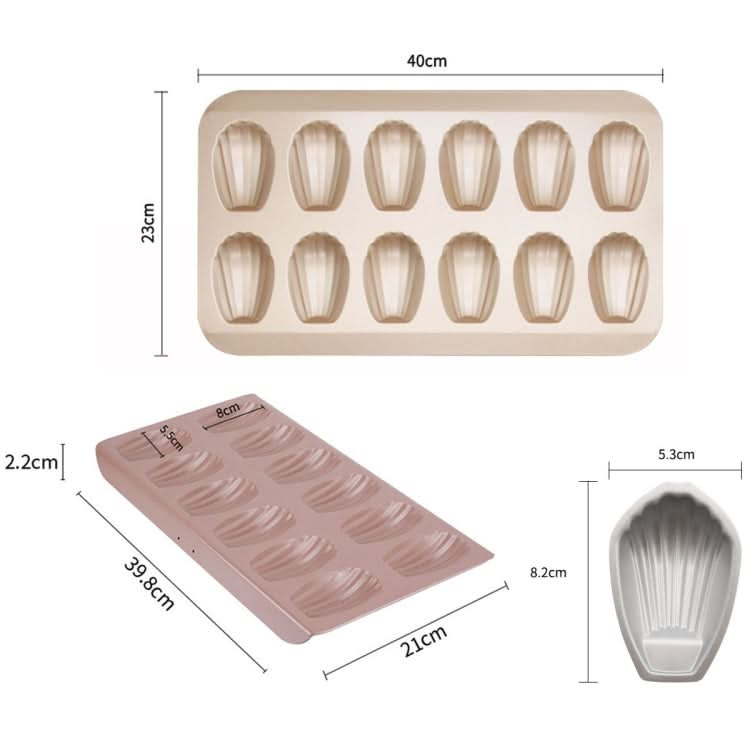 BM1067 Shell Shaped Non-stick Cake Mold Kitchen Biscuit Pan Baking Mold Reluova