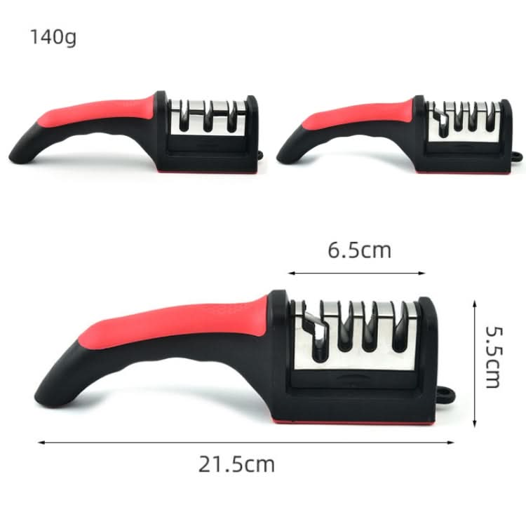 Kitchen Multifunctional Hangable Multi-segment Handheld Knife Sharpener, Specification: 3 Stage Reluova