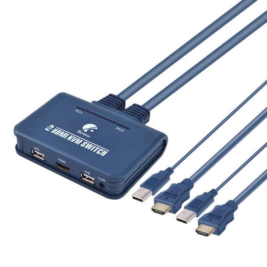 BW-21UHB 2 Port 2 In 1 Out HDMI KVM Switch