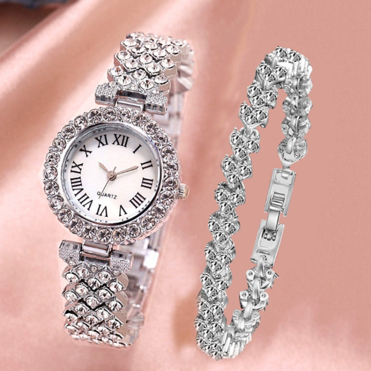 Fashion Roman Pattern Diamond Ladies Quartz Watch Reluova