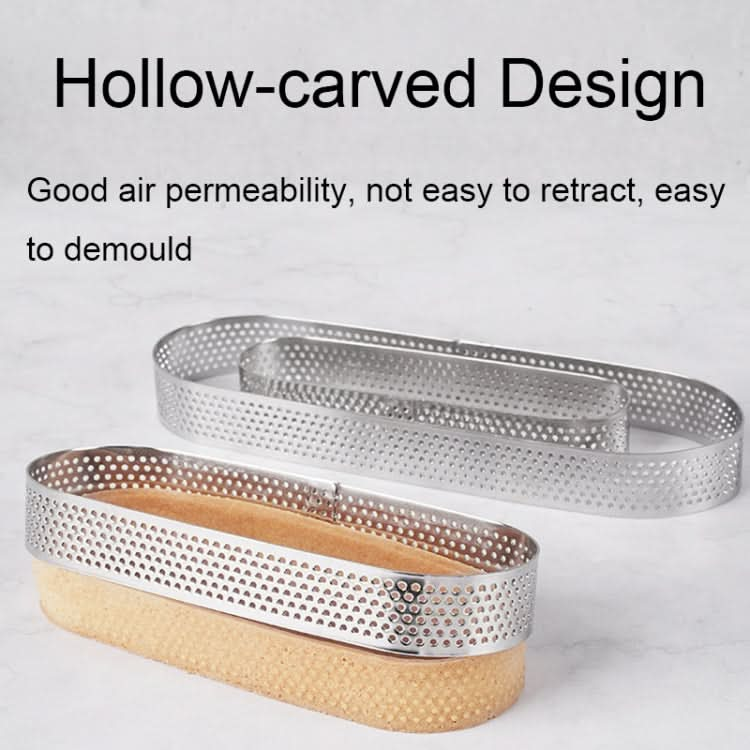 BN1006 Stainless Steel Mousse Circle Thickened Perforated Cake Mold DIY Baking Tools Reluova