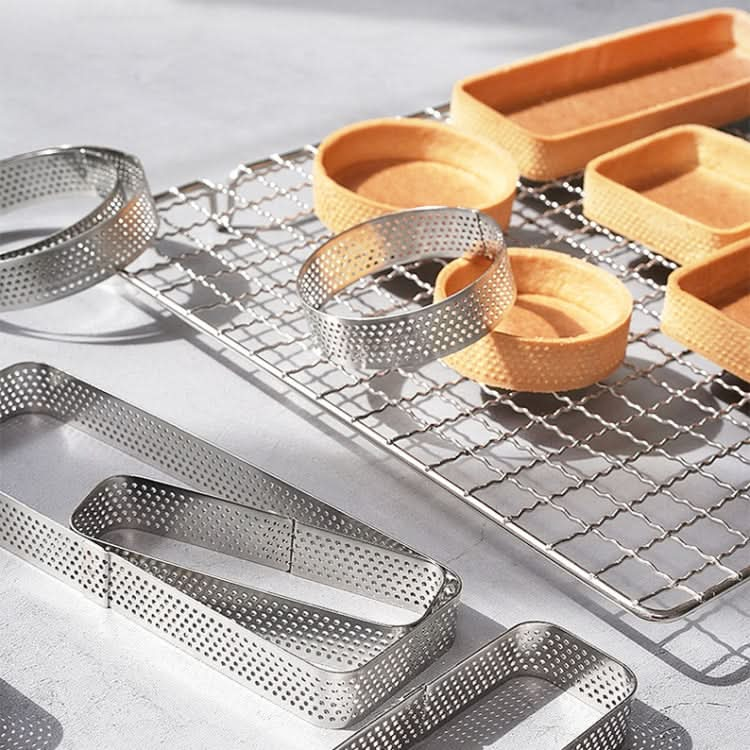 BN1006 Stainless Steel Mousse Circle Thickened Perforated Cake Mold DIY Baking Tools Reluova