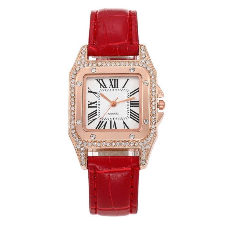 Women Fashion Tonneau Square Strap Quartz Watch